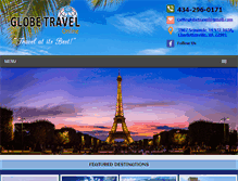 Tablet Screenshot of globetravelonline.com